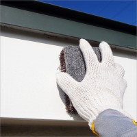 富山県高岡市　住宅塗り替え トタン屋根のサビ落とし・目荒らし