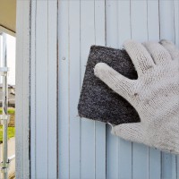 富山県高岡市　住宅塗り替え トタン外壁のサビ落とし・目荒らし