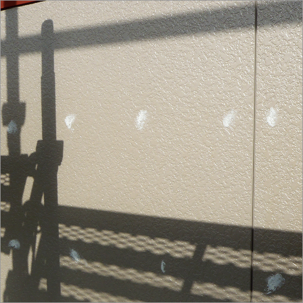 富山県魚津市 住宅外壁の塗り替え　外壁サイディング 釘頭の防水処理