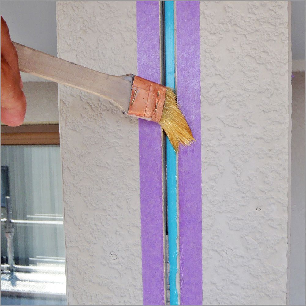 富山県魚津市 住宅外壁の塗り替え　外壁目地の防水処理