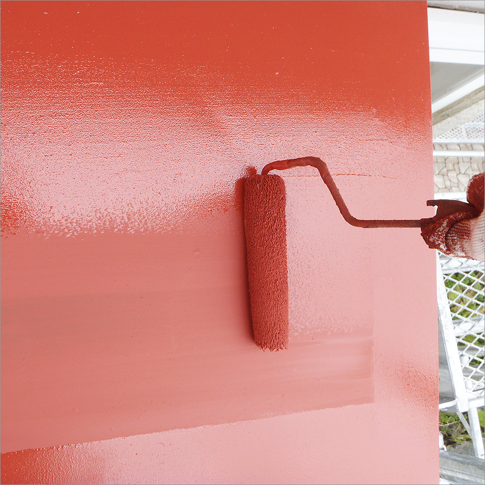 富山県高岡市　住宅塗り替え トタン屋根のサビ止め塗装