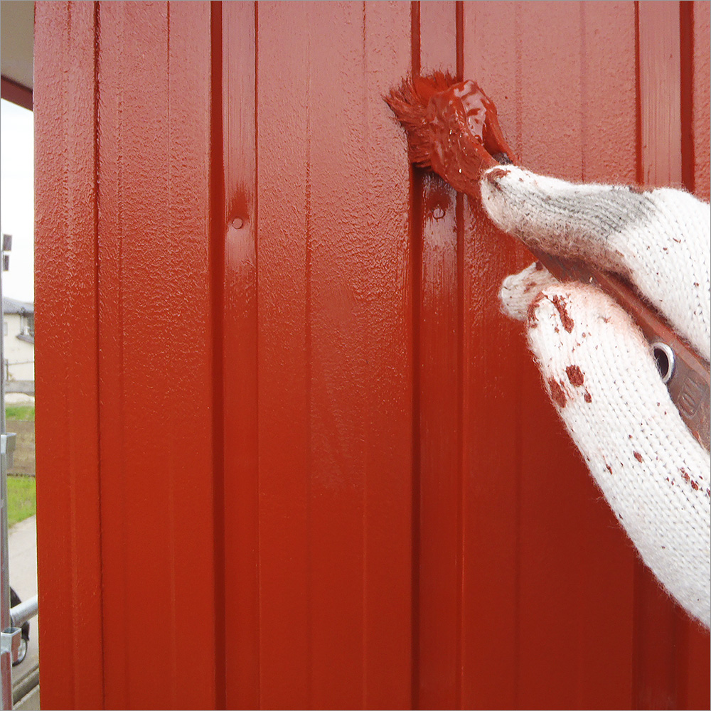 富山県高岡市　住宅塗り替え 外壁のサビ止め塗装